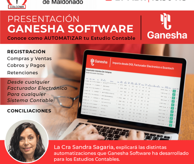 Charla sobre Automatización de Registración y Conciliación Ganesha Software